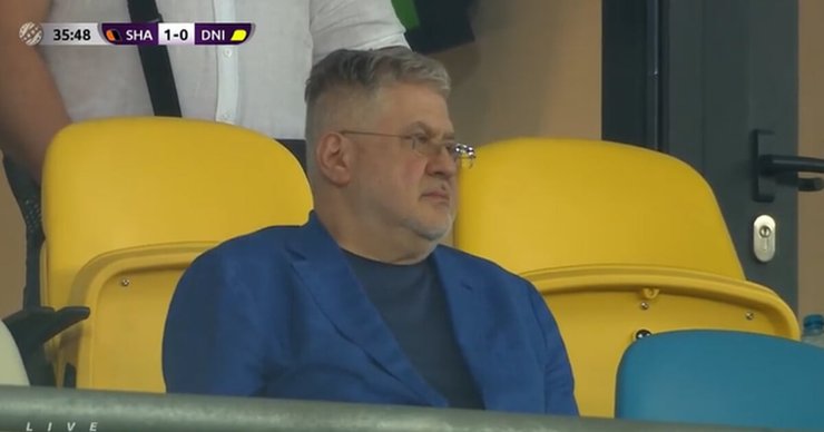 Игорь Коломойский на матче "Шахтер" - "Днепр-1"