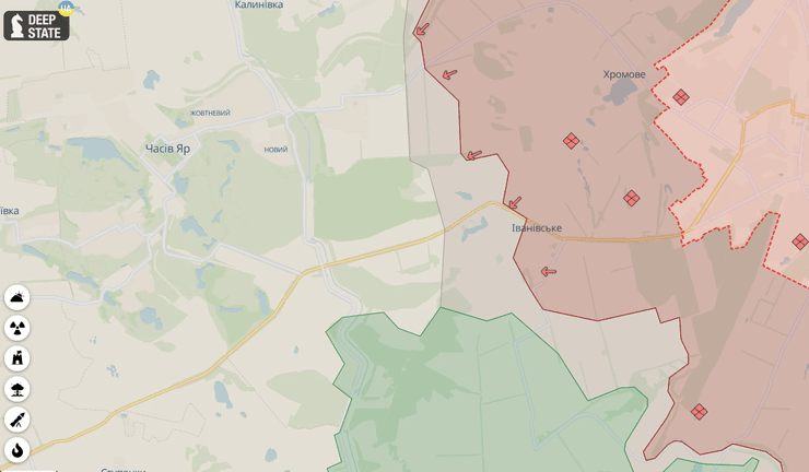 Ивановское на карте