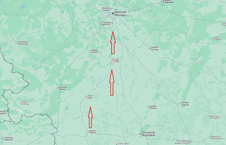 атака дронов карта