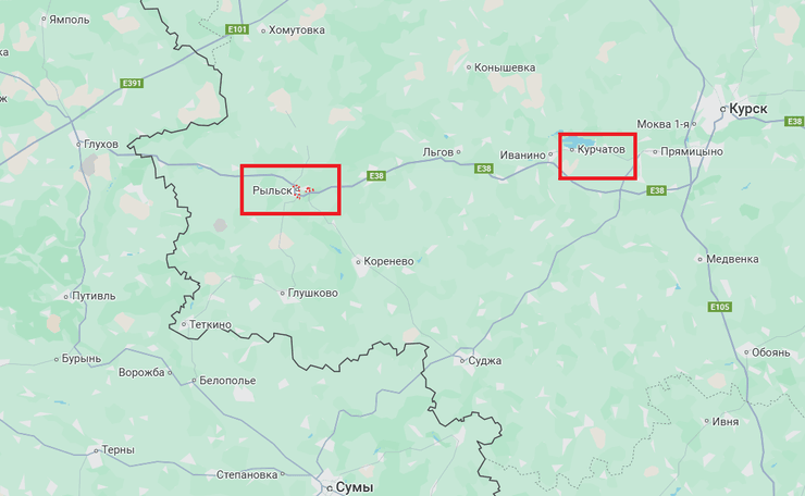 Рыльск, Рыльск карта, Рыльск курская область
