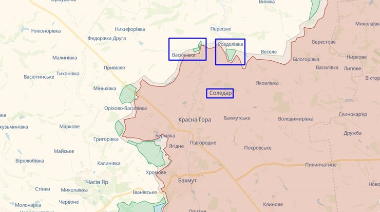 Ситуация под Соледаром