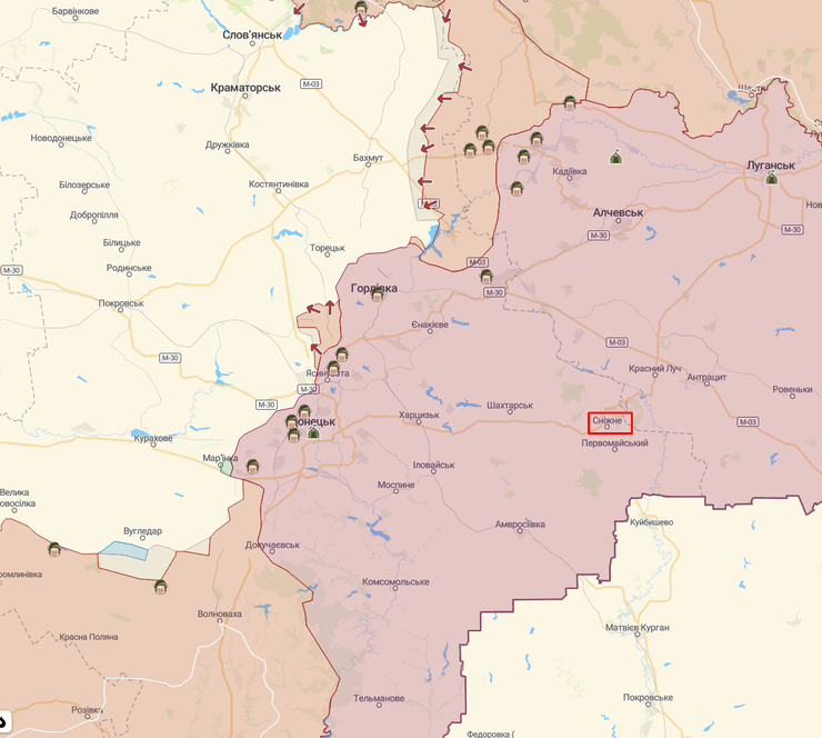 удар по складу у сніговому