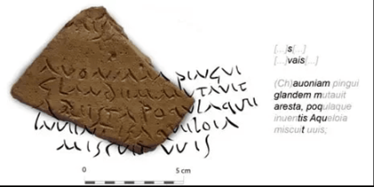 раскопки, амфора, археология, исследования, Рим, Вергилий, поэт, Энеида, оливковое масло, Георгики, Римская империя, текст, сельское хозяйство