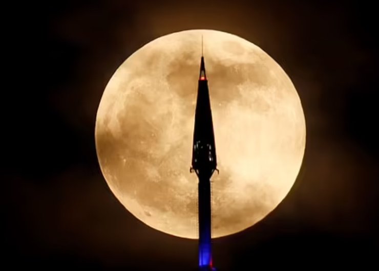 Луна, лунное затмение 2023