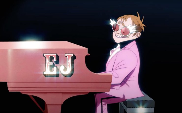 фото, клип Gorillaz The Pink Phantom ft. Elton John & 6LACK