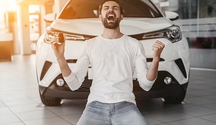 мужчина, автомобиль, покупка