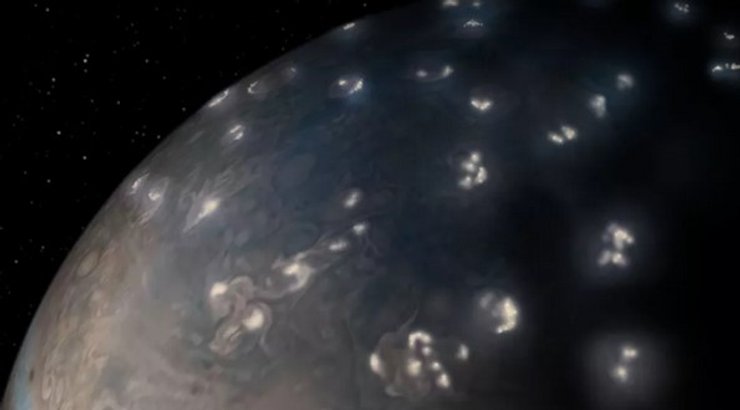 Юпітер, блискавка