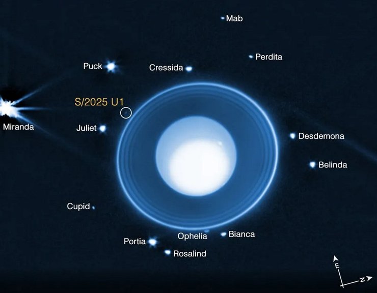 Уран спутники