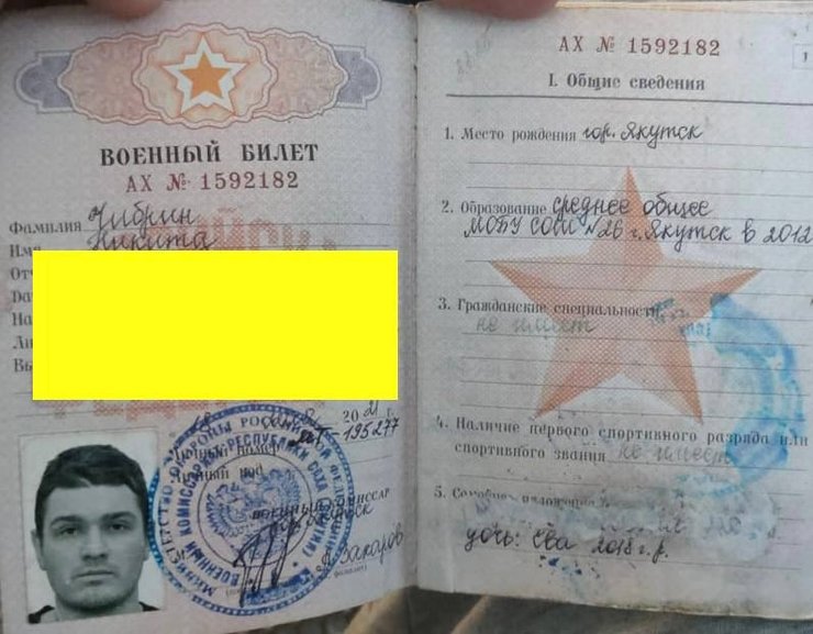 чибрин никита военный билет