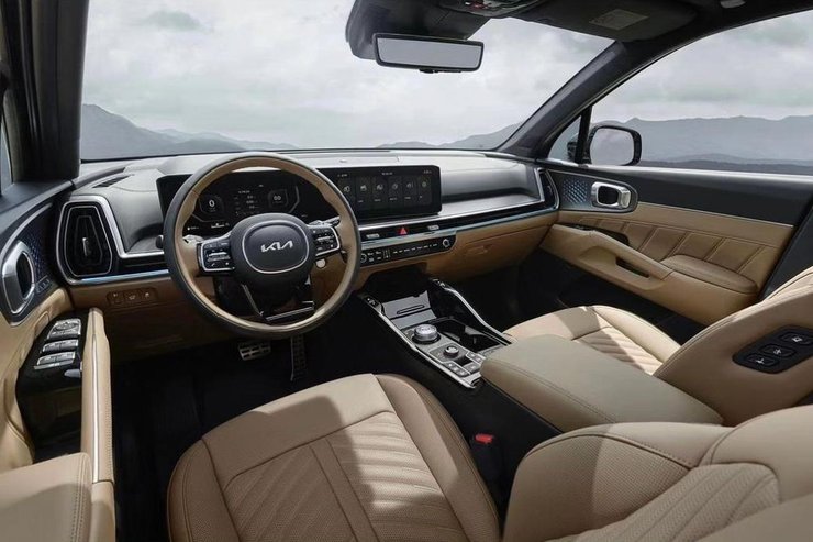 салон Kia Sorento, Kia Sorento 2024, Kia Sorento, новий Kia Sorento, кросовер Kia