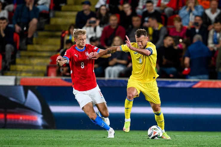 Збірна України в матчі проти Чехії