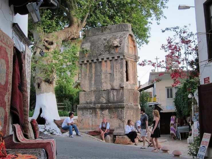 Ликийский саркофаг, турция, археология, ликийские гробницы, город мертвых