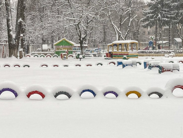 Снегопад в Одессе 2
