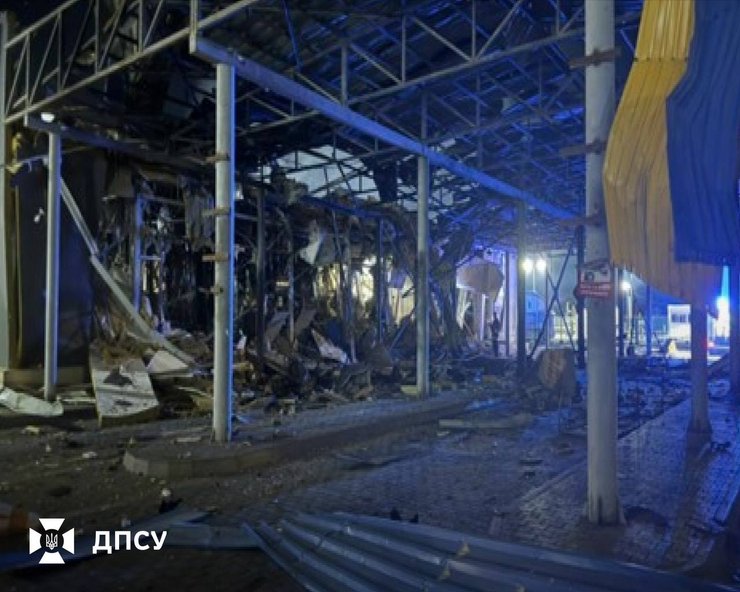 фото КПП Орлівка після удару РФ 1 вересня