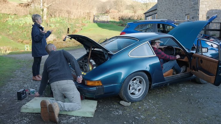 Porsche 911 SC, Porsche 911, Triumph TR6, заброшенные авто, ретро авто