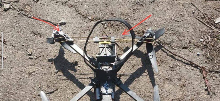 Російський FPV дрон 430-600 МГц антена петля