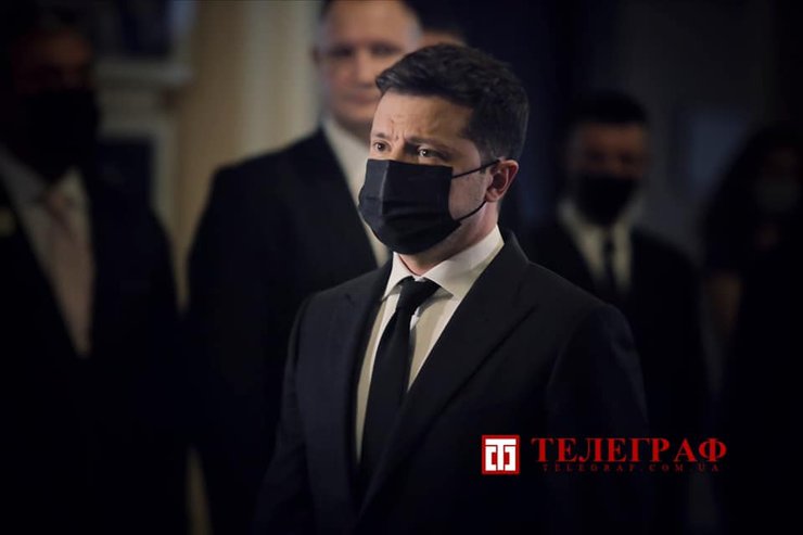 владимир зеленский, прощание с чапкисом, президент украины