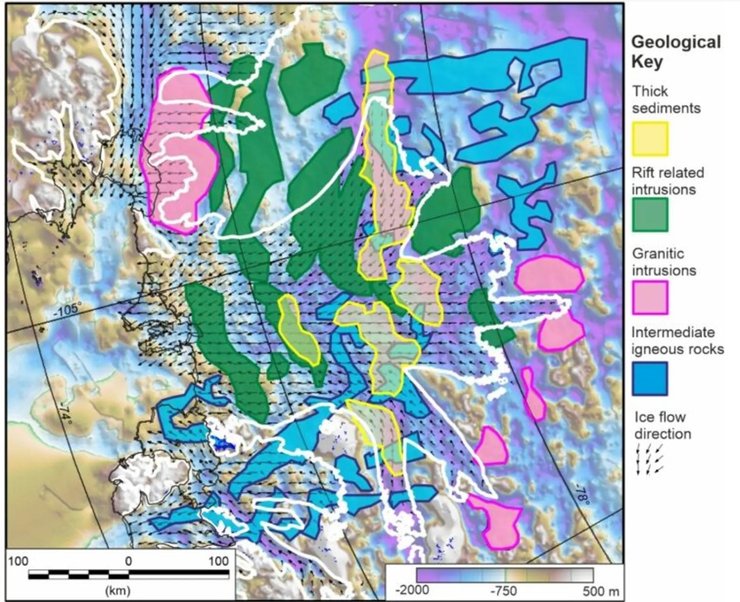 карта льодовик туейтса