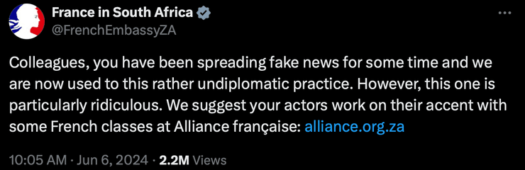 Ответ Франции для России