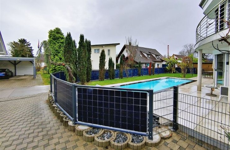 Солнечный забор, солнечные панели, Next2Sun, фото