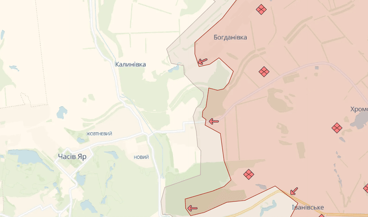 Ситуация на фронте карта