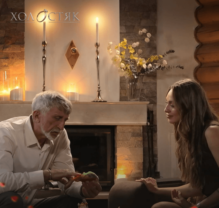 Надин с отцом Тараса