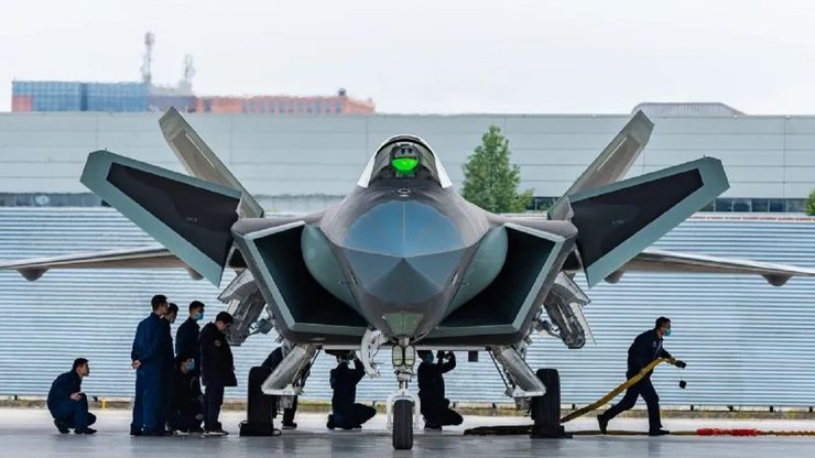 китайский самолет пятого поколения Chengdu J-20A, китайский самолет, самолет пятого поколения, Chengdu J-20A