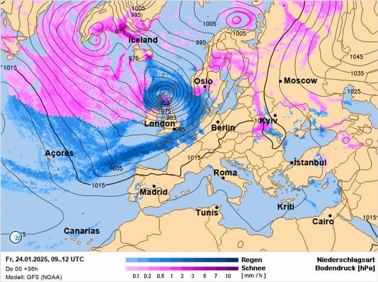 Погода в Україні, Діденко, карта погоди