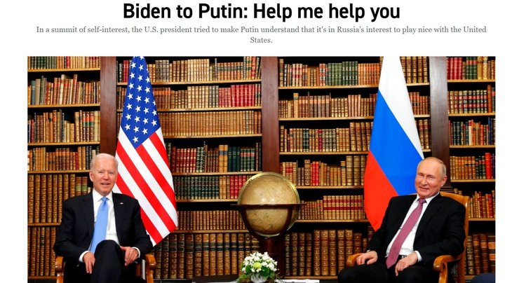 Владимир Путин, Джо Байден, встреча, Россия, США