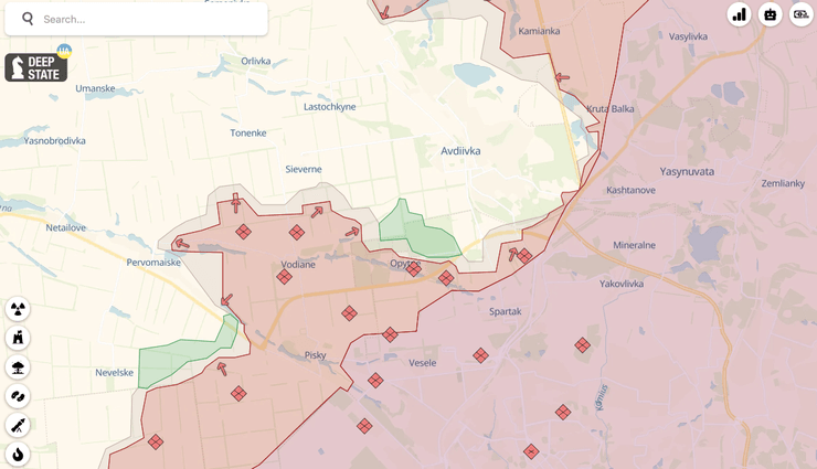 Авдеевка: карта боев, Контрнаступление ВСУ 2023, Наступление на Харьков 2023