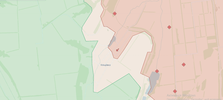 Линия соприкосновения в Клещеевке