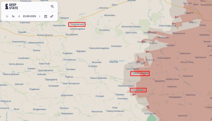 ВС РФ оккупировали два села в Днепропетровской области 24 сентября