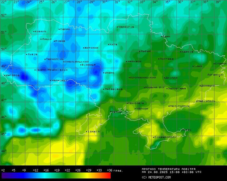 погода 24 серпня, прогноз погоди від Діденка, погода на День Незалежності
