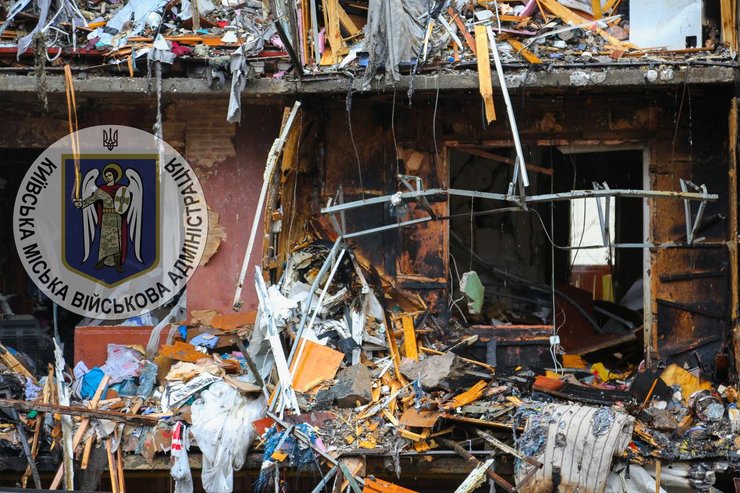 Ракетний удар, Київ, війна, фото