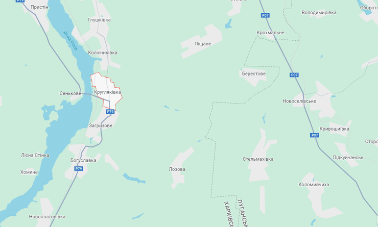 Кругляковка на карте