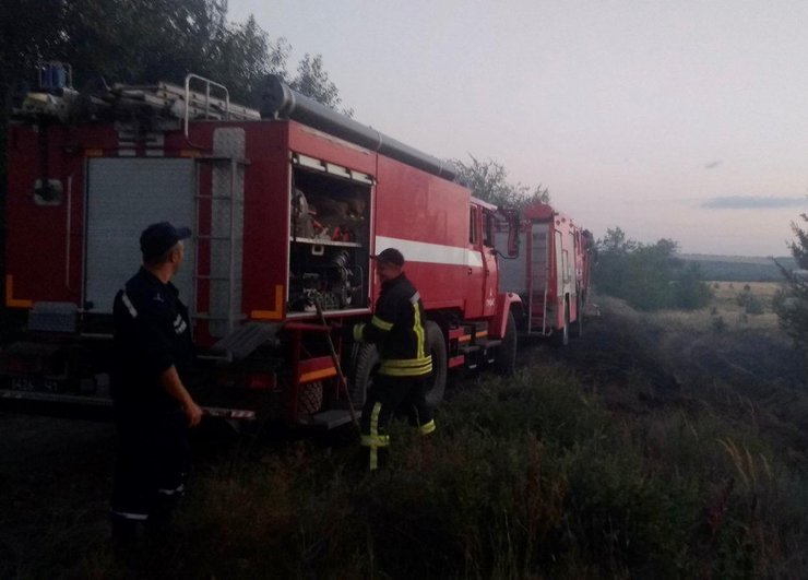 Пожар в Луганской области 22.07.2020