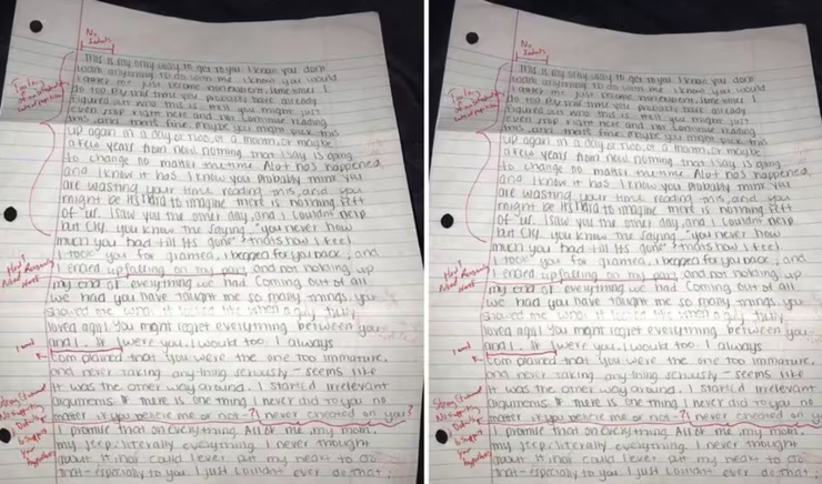 Месть бывшей, измена в отношениях, курьезы, письма, фото, США