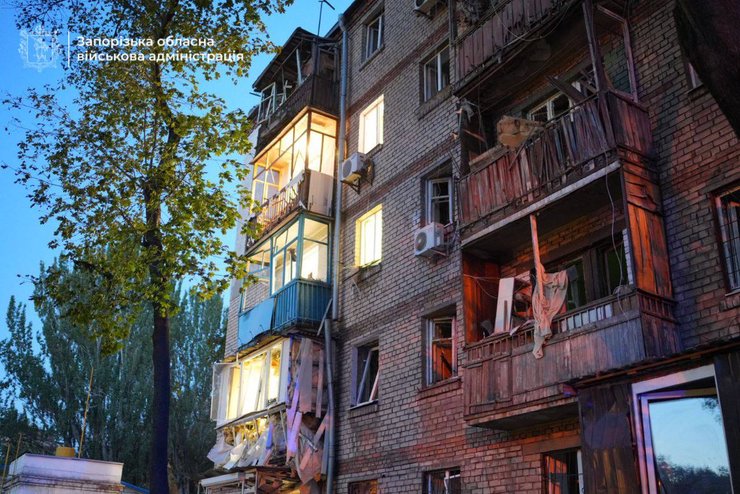 Россияне ударили дронами по Запорожью