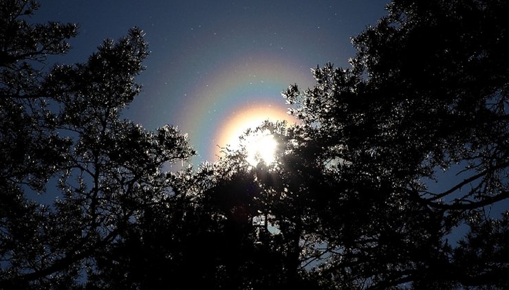 круги, кольца, Солнце, феномен