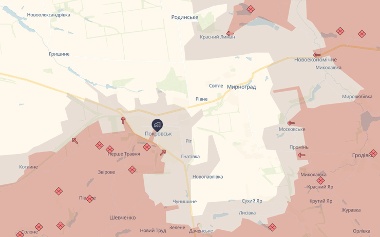 Ситуация в Покровске 10 ноября