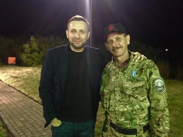 Владимир Парасюк с отцом, Зиновием Парасюком