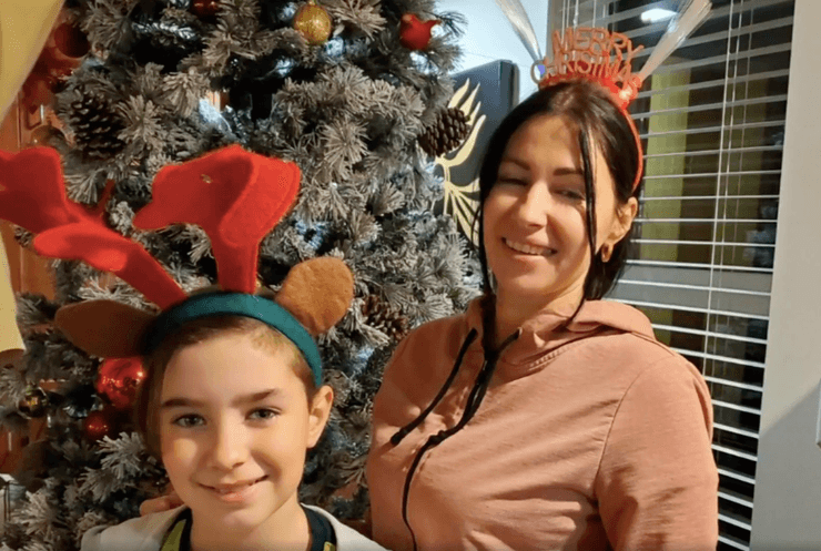 Валерия Драница и сын Назар