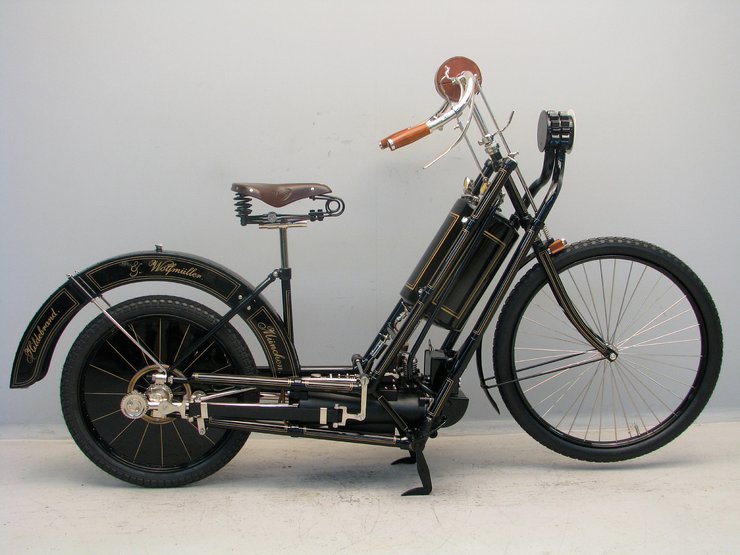 Hildebrand & Wolfmüller, ретро мотоцикл, самый старый мотоцикл, мотоциклы Peugeot