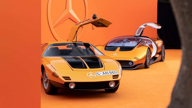 Mercedes Vision One-Eleven, Mercedes C111, суперкар Mercedes, електромобіль Mercedes