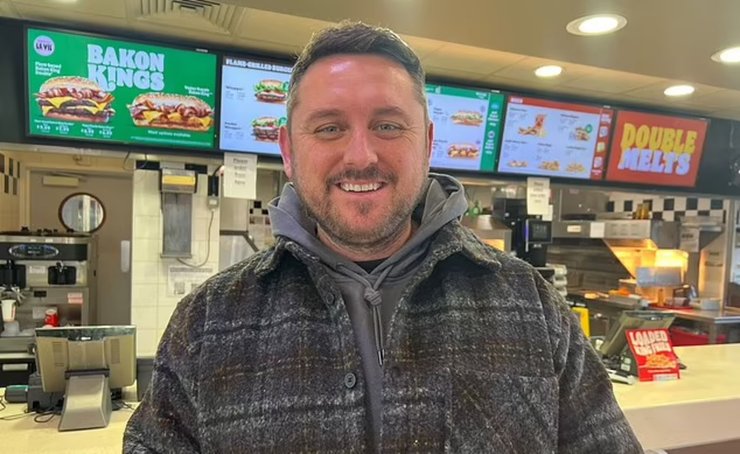 Большой бургер, фаст-фуд, Burger King, еда, котлета, гамбургер