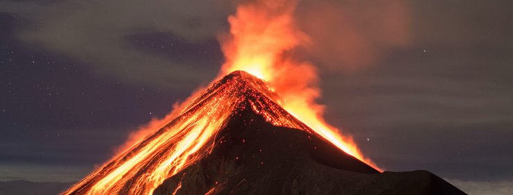 вулкан, виверження, природа, лава, фото