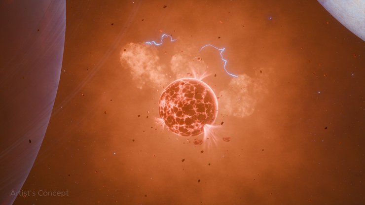 спутник планета WASP-49 b