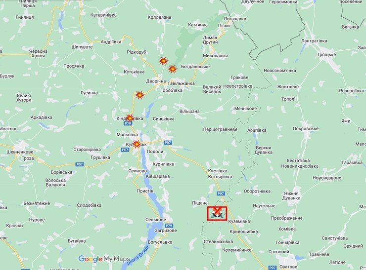 Атаки возле Сватово