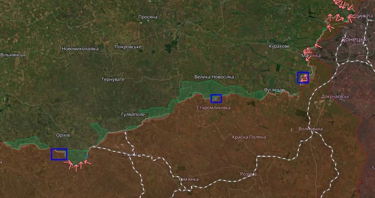 ВСУ, фронт на юге, фронт на востоке, Донецкая область, Запорожская область
