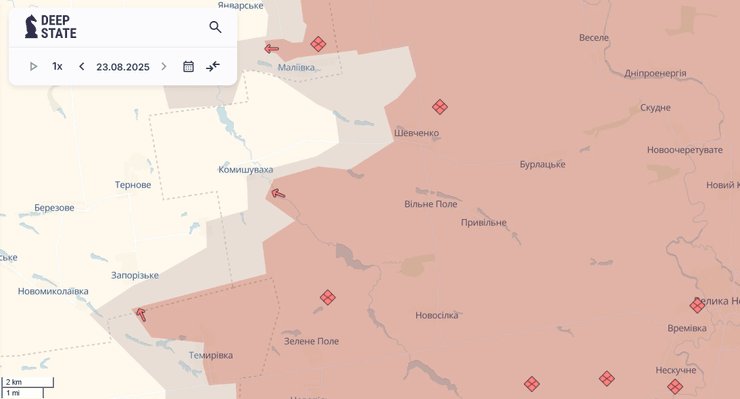 Вільне Поле карта